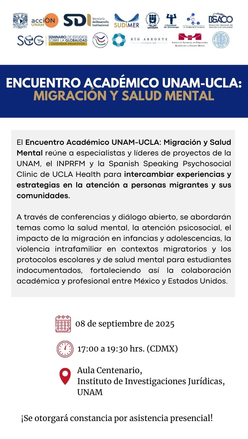 Encuentro Académico UNAM-UCLA: Migración y Salud Mental